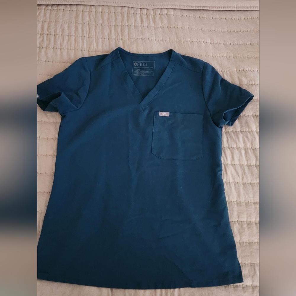 Xs Catarina figs Caribbean blue top